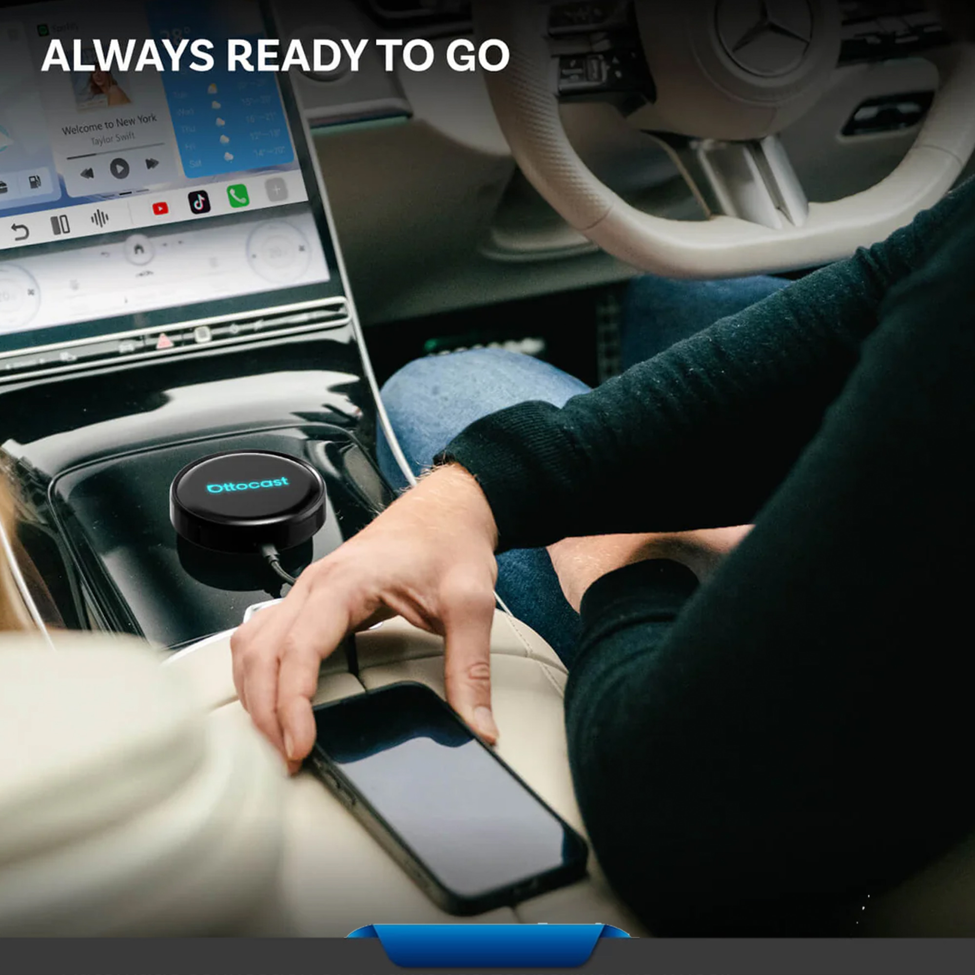 Ottocast P3 Pro ใช้งาน Full Android ในรถทุกรุ่นที่มี Carplay ผ่านช่อง USB ดูYoutube/Netflix ไม่รื้อรถ